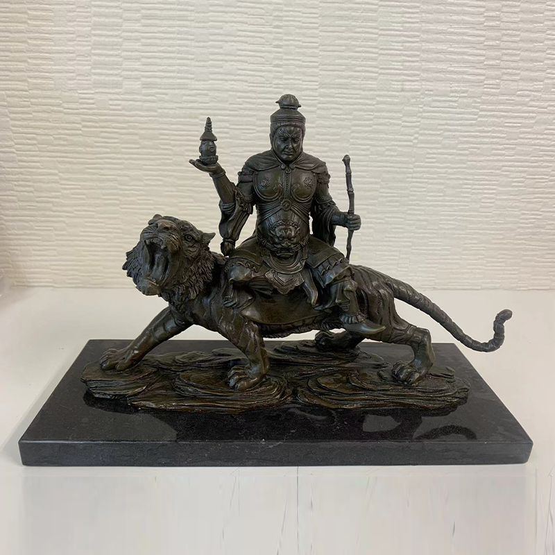 ブロンズ像 毘沙門天 美術品 東洋彫刻品 csm.fi.cr
