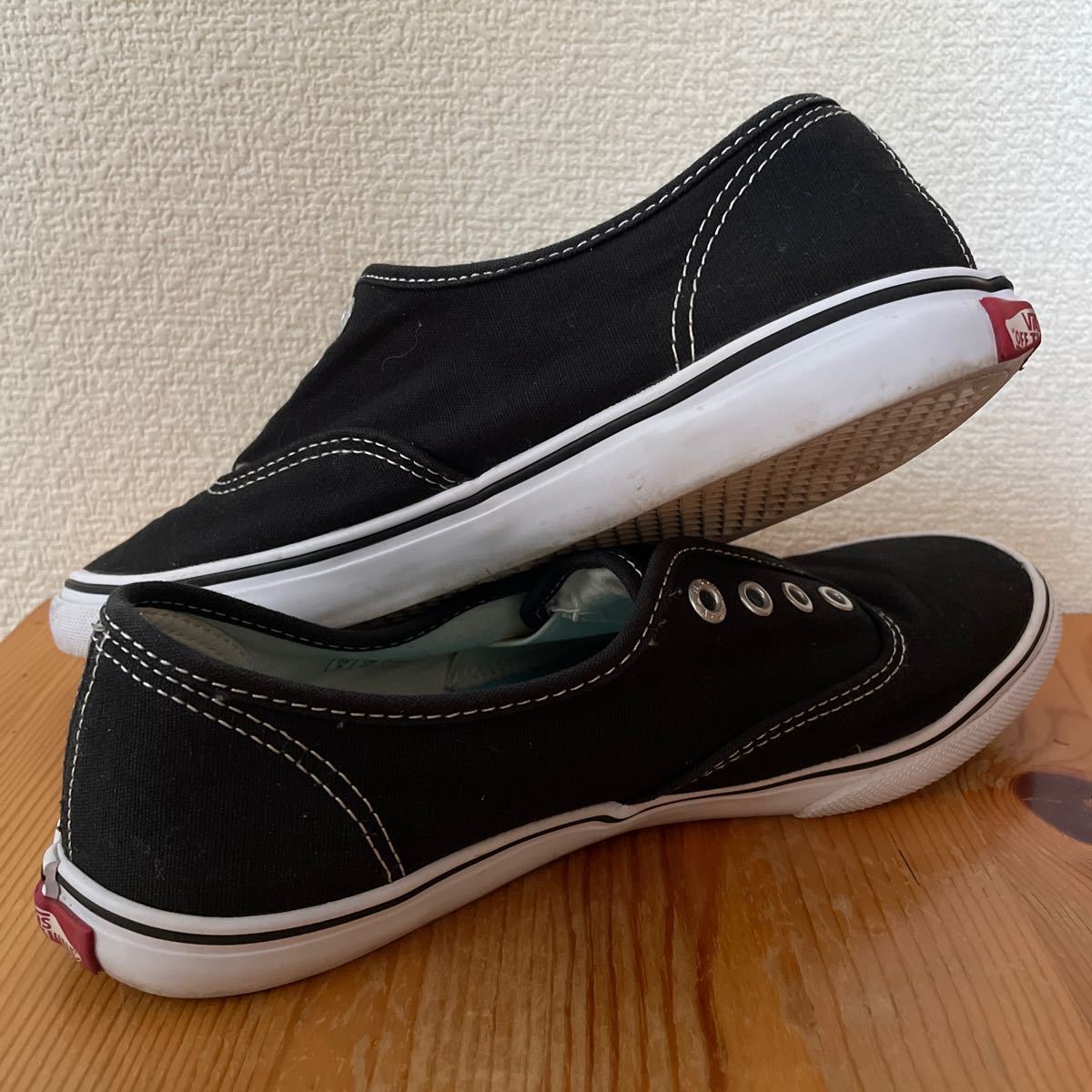 VANS バンズ スリッポン ブラック 25cm 希少品 生産終了 入手困難