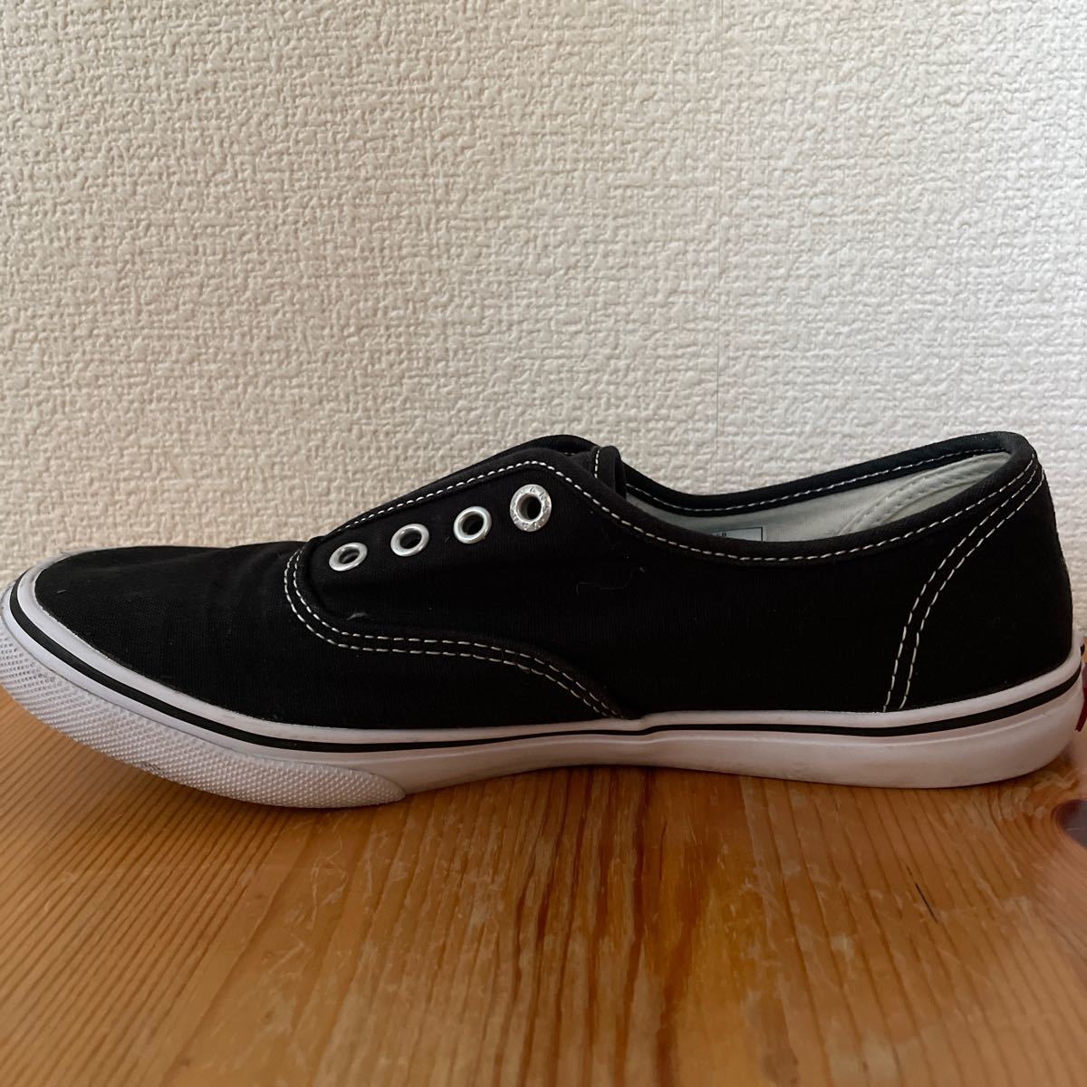 VANS バンズ スリッポン ブラック 25cm 希少品 生産終了 入手困難