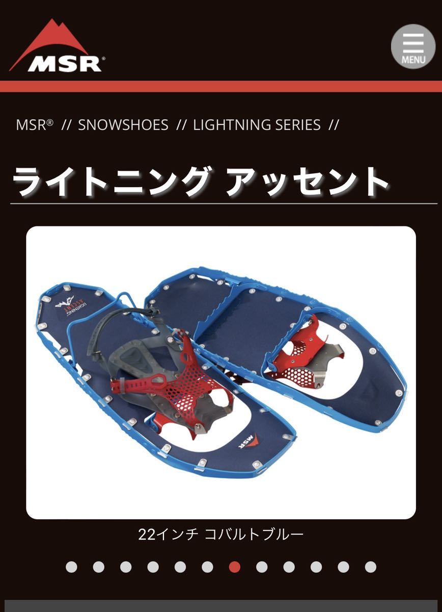 MSR正規品保証書付ライトニング アッセント コバルトブルー22inch