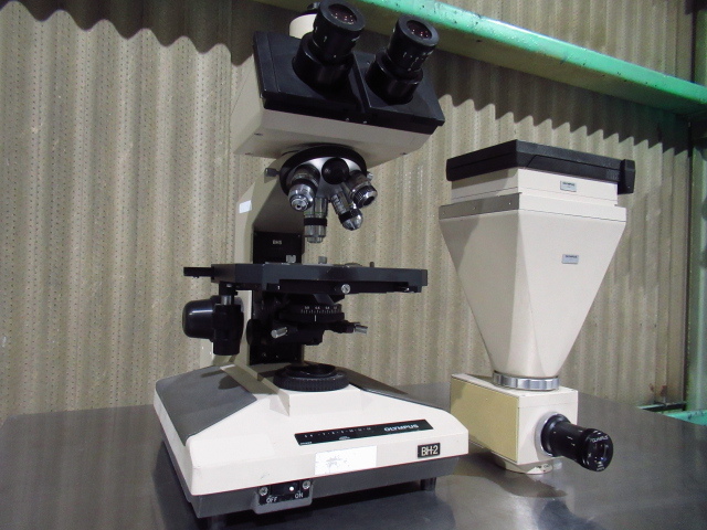オリンパス BH-2 顕微鏡 生物双眼顕微鏡 対物レンズ付き / 顕微鏡用撮影装置 PM-10ADS / 大阪から発送