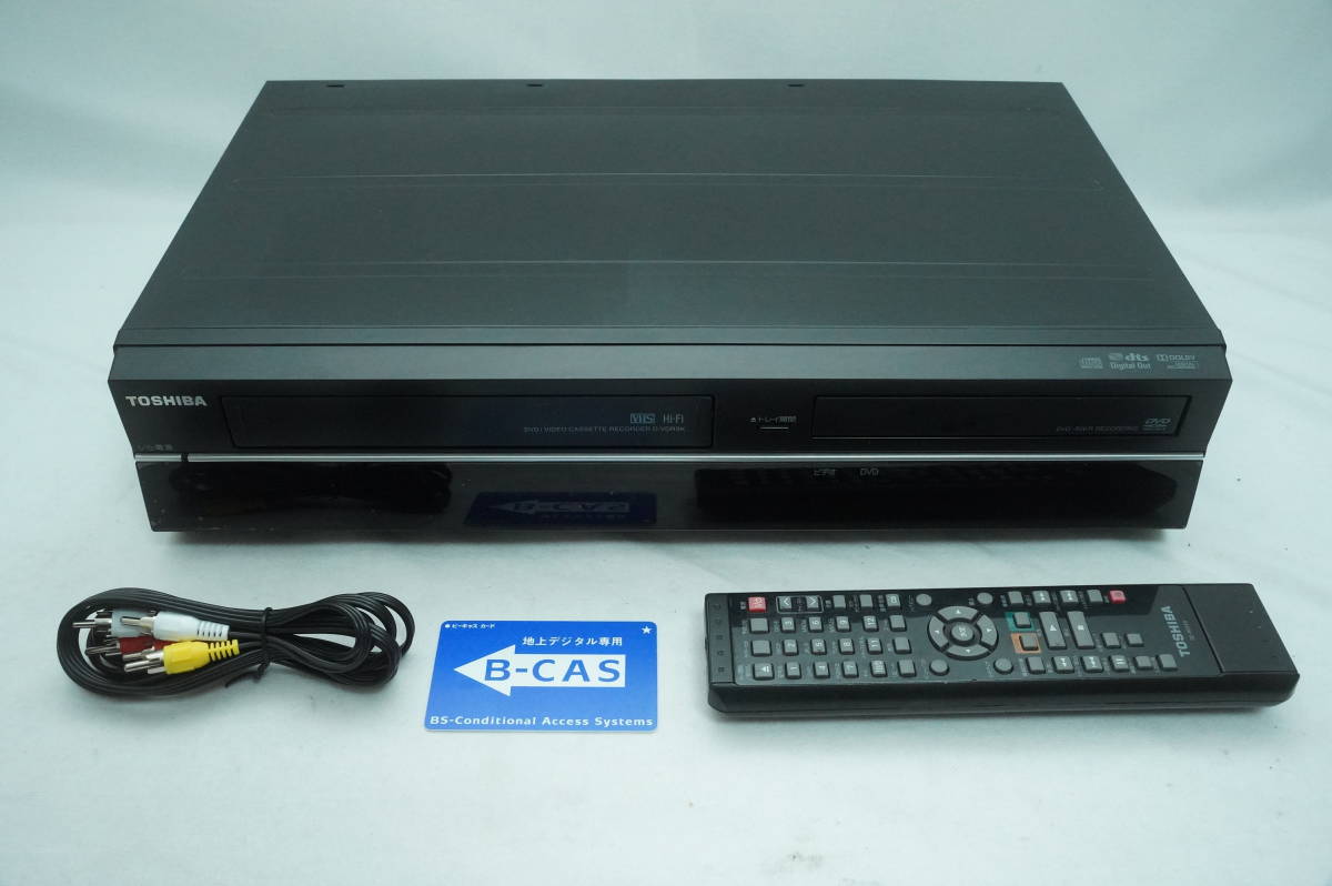 シルバー/レッド TOSHIBA 地上デジタルチューナー内蔵VTR一体型DVD 