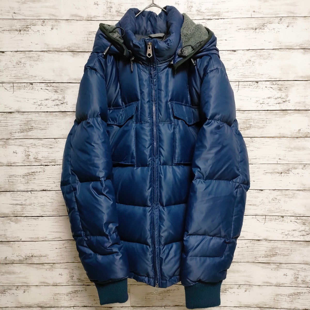 OLD GAP オールドギャップ ダウンジャケット 肉厚 フード ネイビー L