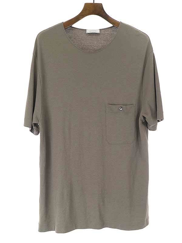 LEMAIRE ルメール 21SS JERSEY CREPE CHINESE T-SHIRT Tシャツ ブラウン系 サイズ:S メンズ_画像1