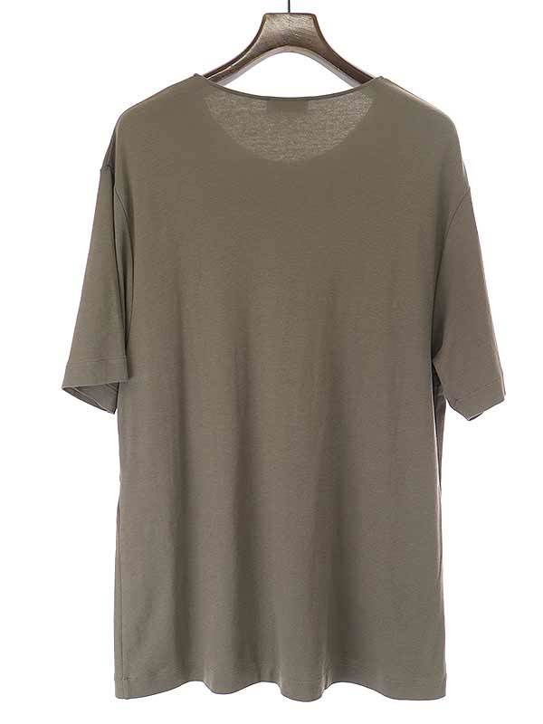 LEMAIRE ルメール 21SS JERSEY CREPE CHINESE T-SHIRT Tシャツ ブラウン系 サイズ:S メンズ_画像2