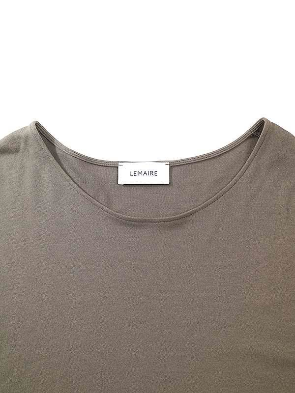 LEMAIRE ルメール 21SS JERSEY CREPE CHINESE T-SHIRT Tシャツ ブラウン系 サイズ:S メンズ_画像3