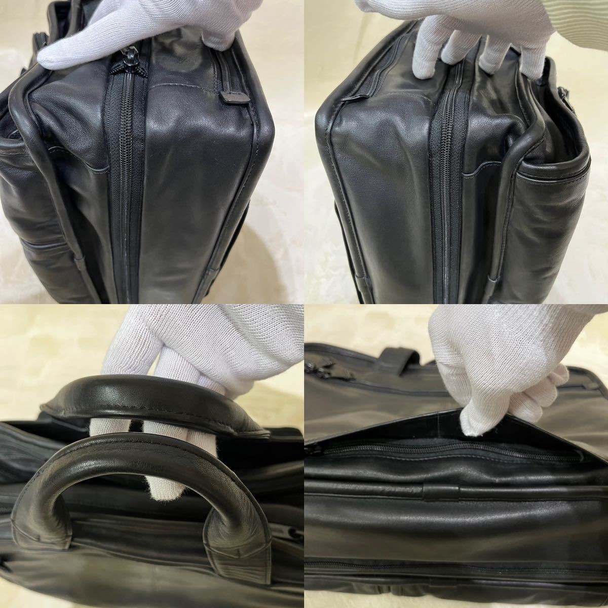 美品】TUMI トゥミ 96141DH ナパレザー EXP.オーガナイザーPCブリーフ