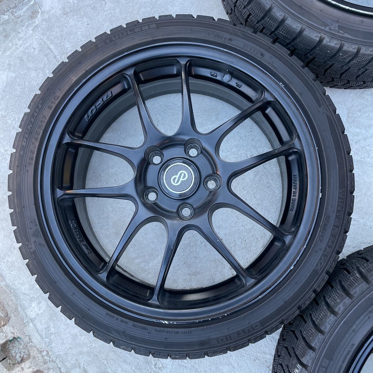 ENKEI エンケイ PF01 ダンロップ WM02 195/45R17 17×7J+48 114.3 ENKEI エンケイ PF01 ダンロップ WM02 195/45R17 17×7J+48 114.3