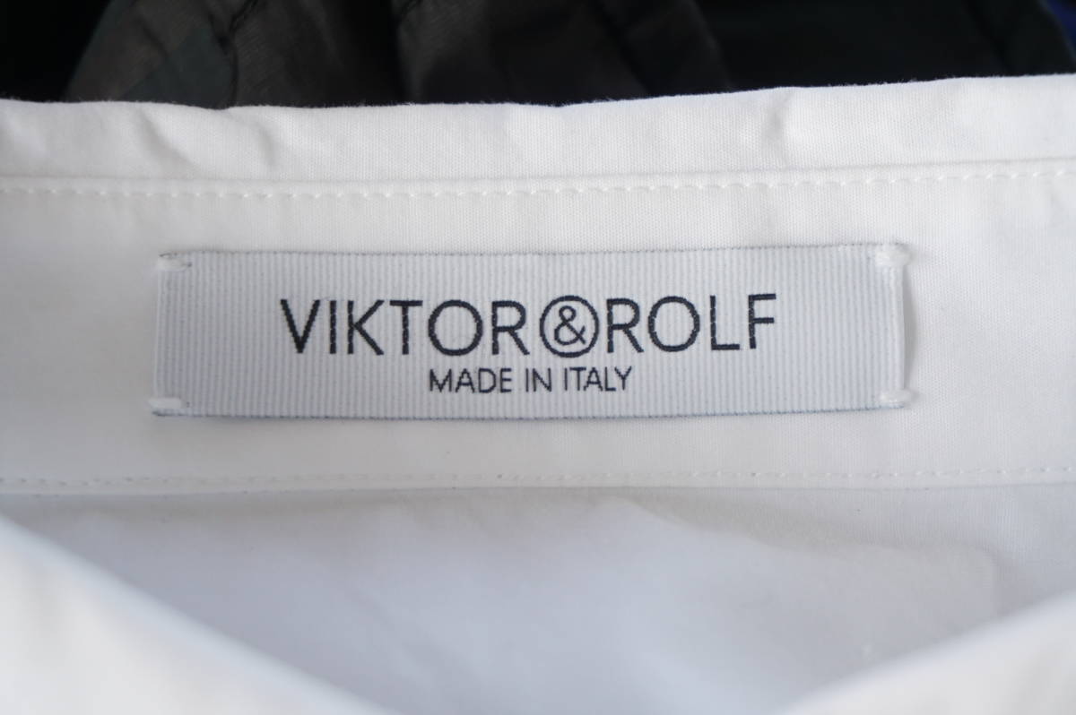 VIKTOR&ROLF/ヴィクター＆ロルフ*サイズ44*白*ドレスシャツ/ブラウス*イタリア製*即決_画像8