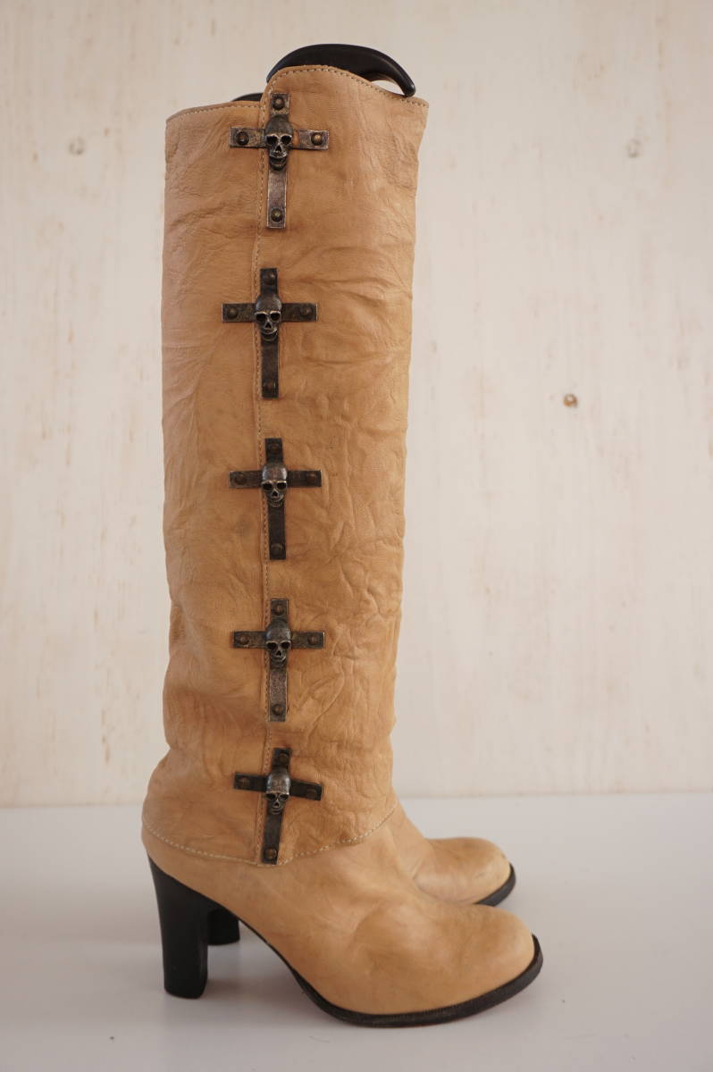 公式 ポーラトーマス/Paula Thomas*サイズ6*十字架/スカル/ブーツ/革靴*THOMAS WYLDE/トーマスワイルド 23.0cm 公式 ポーラトーマス/Paula Thomas*サイズ6*十字架/スカル/ブーツ/革靴*THOMAS WYLDE/トーマスワイルド 23.0cm