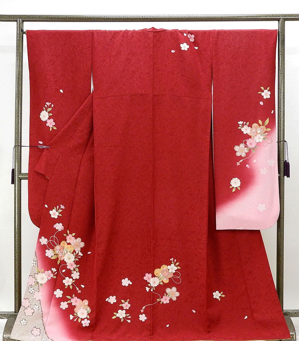 全国総量無料で 裄丈68cm 身丈170.5cm 桜手毬模様 正絹 振袖 振袖 着物 リサイクル 美品 振袖 全国総量無料で 裄丈68cm 身丈170.5cm 桜手毬模様 正絹 振袖 振袖 着物 リサイクル 美品 振袖