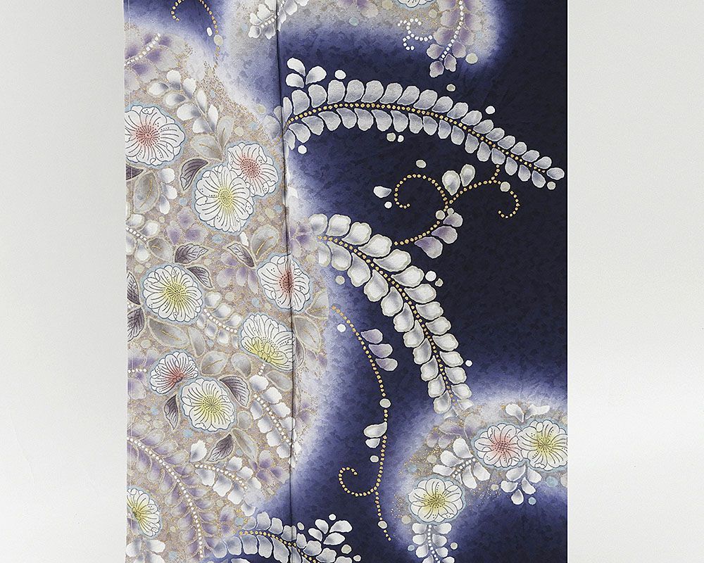 訪問着 新品仕立済 正絹 辻が花 訪問着 身丈165cm 裄丈68cm 新品 仕立て上がり 着物 b1980_画像5