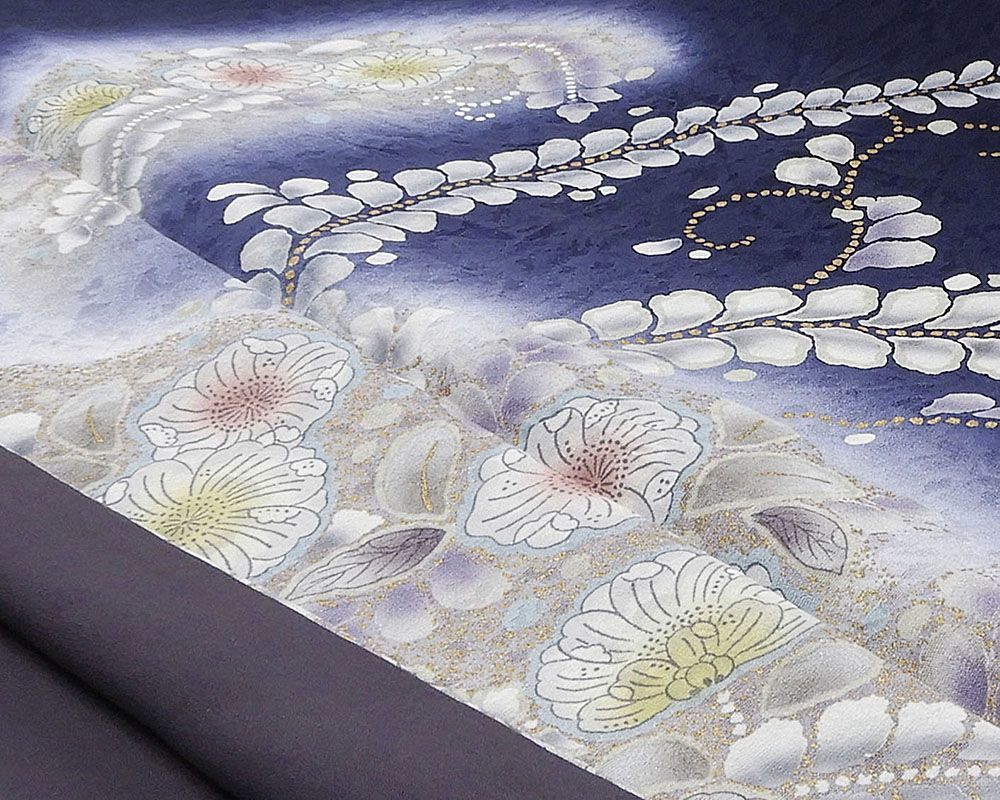 訪問着 新品仕立済 正絹 辻が花 訪問着 身丈165cm 裄丈68cm 新品 仕立て上がり 着物 b1980_画像6