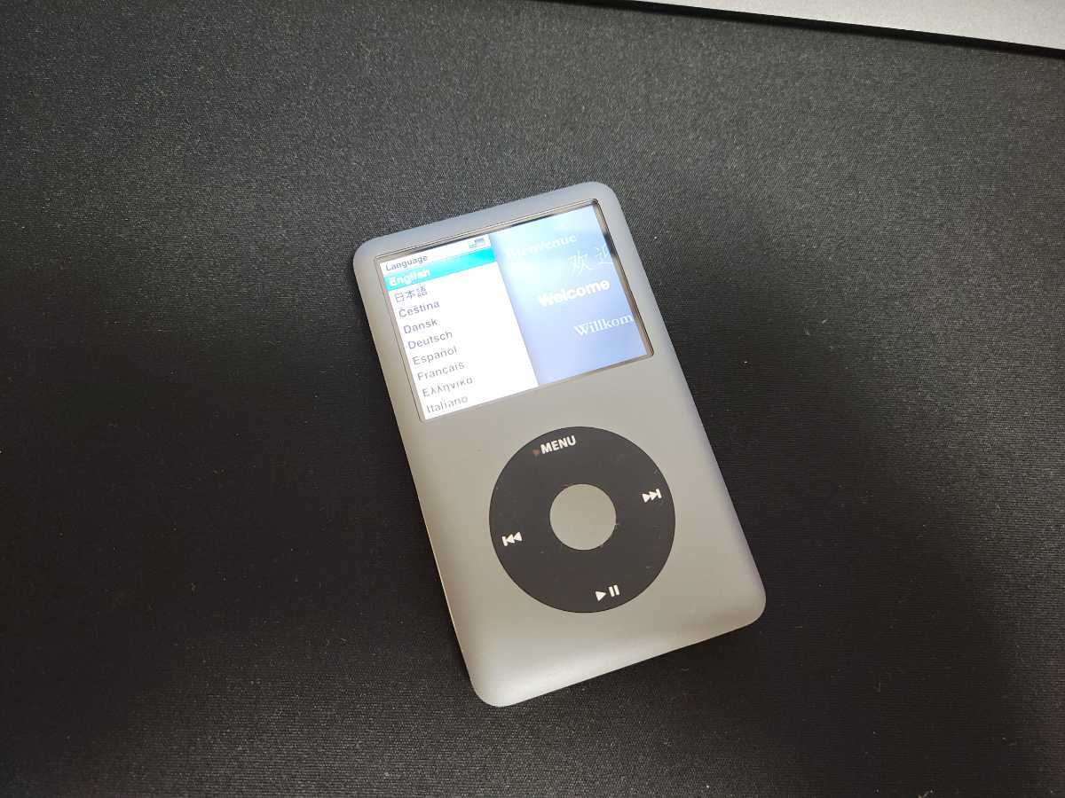 iPod classic 第7世代 HDD160GBからSD256GBにグレー-