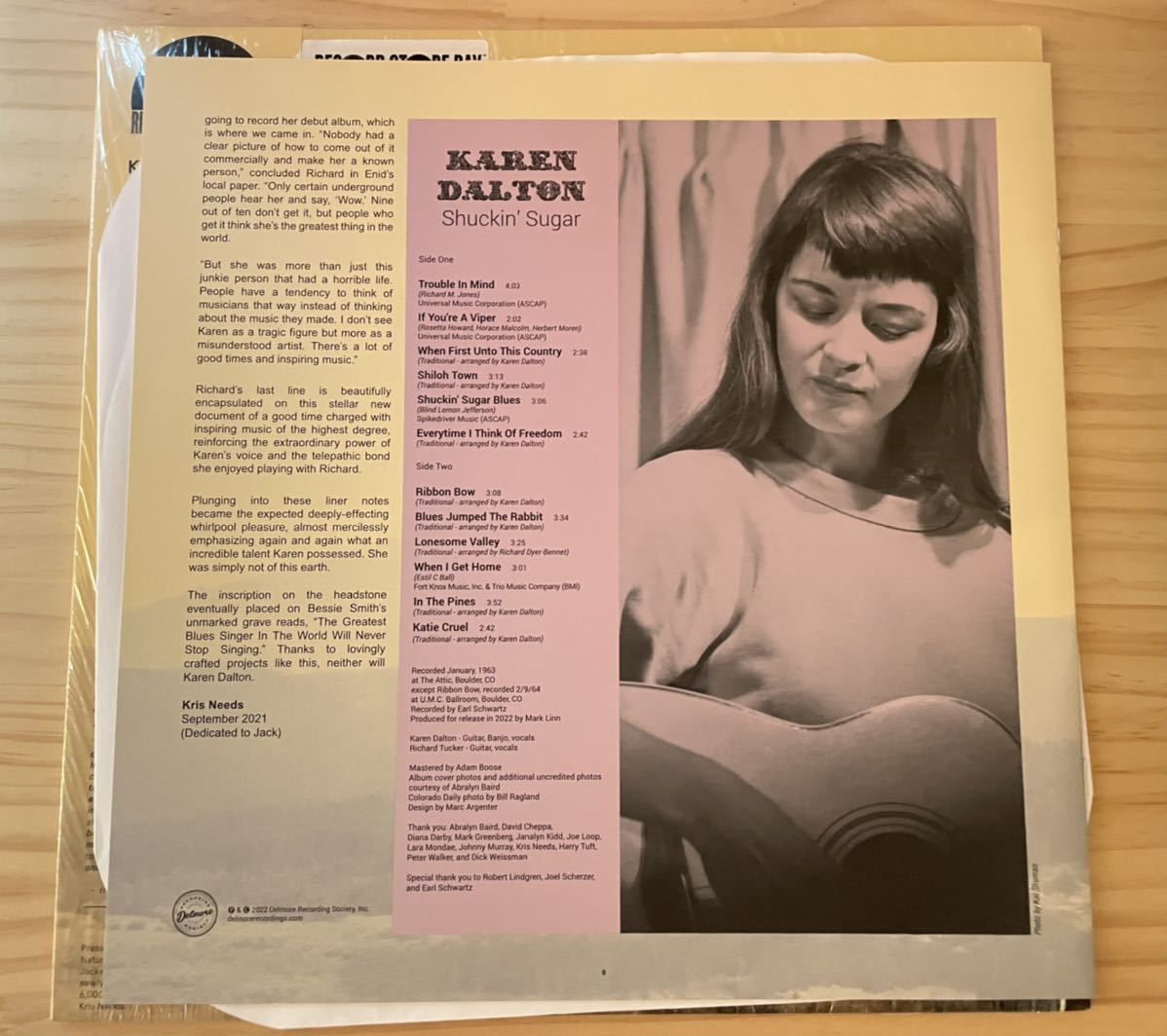 KAREN DALTON『SHUCKIN' SUGAR 』LP Bob Dylan Fred Neil BLUES blind lemon ACID FOLK Tim Buckley Elvis Presley leadbelly Pete Seeger_画像5