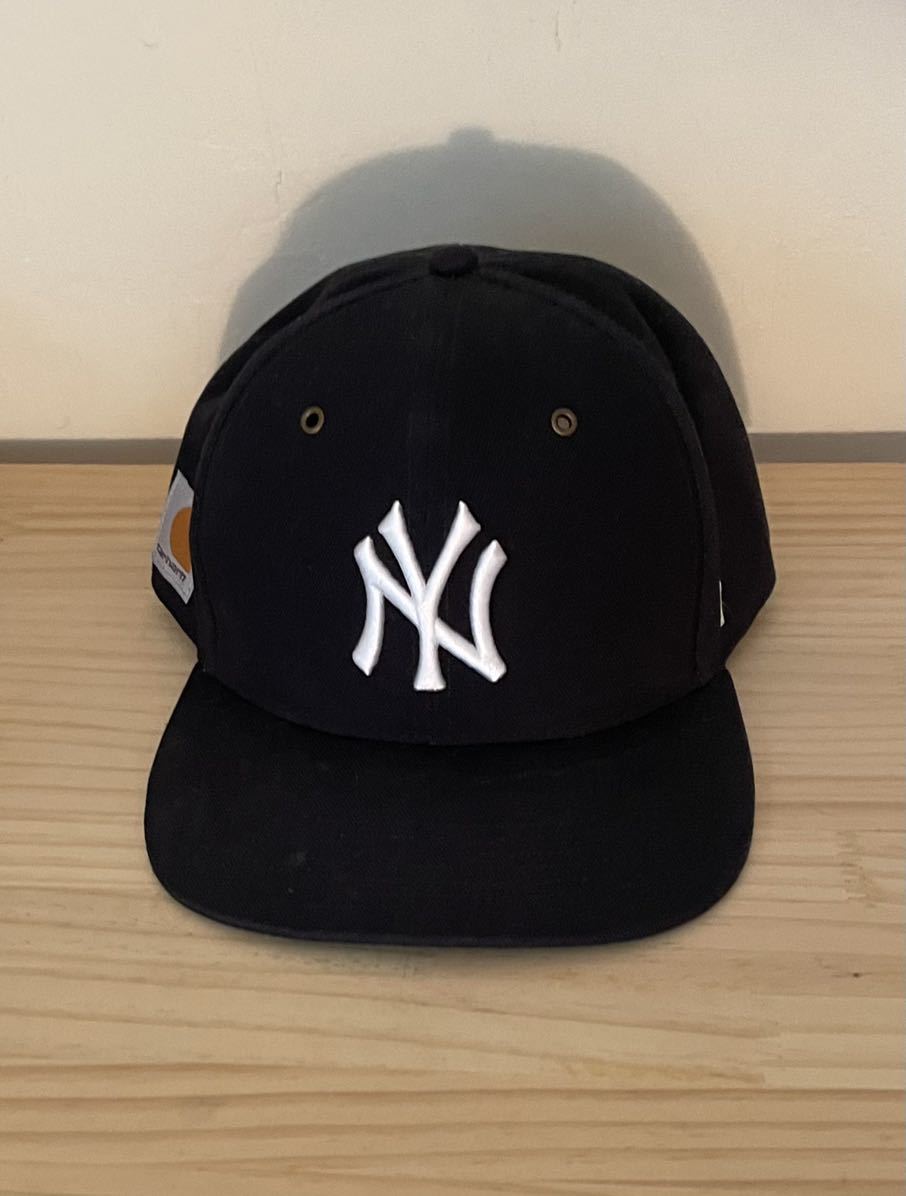 ☆ 47BRAND × CARHARTT MLB CAPTAIN SNAPBACK CAP NAVY NEW YORK YANKEES 47ブランド×カーハート ヤンキース スナップバック NEW ERA _画像3