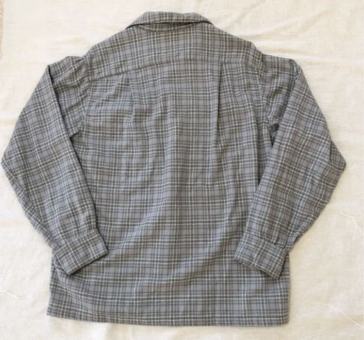 逆輸入 60s PENDLETON 青 ブルー オンブレ チェック ビンテージ