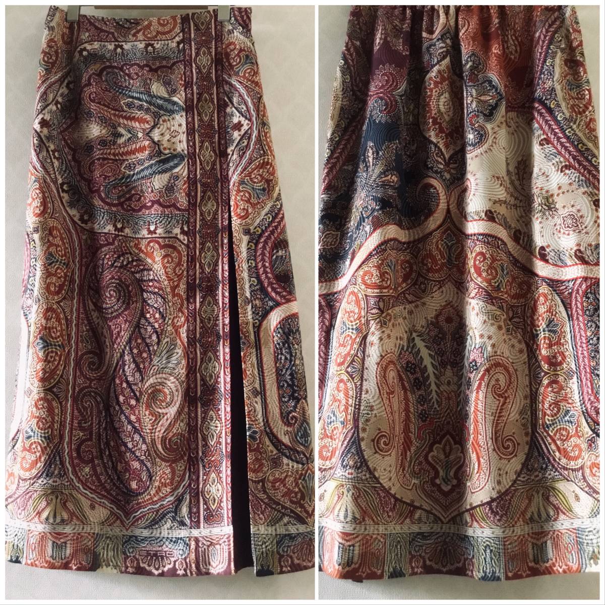 ETRO エトロ ペイズリー スカート 44-