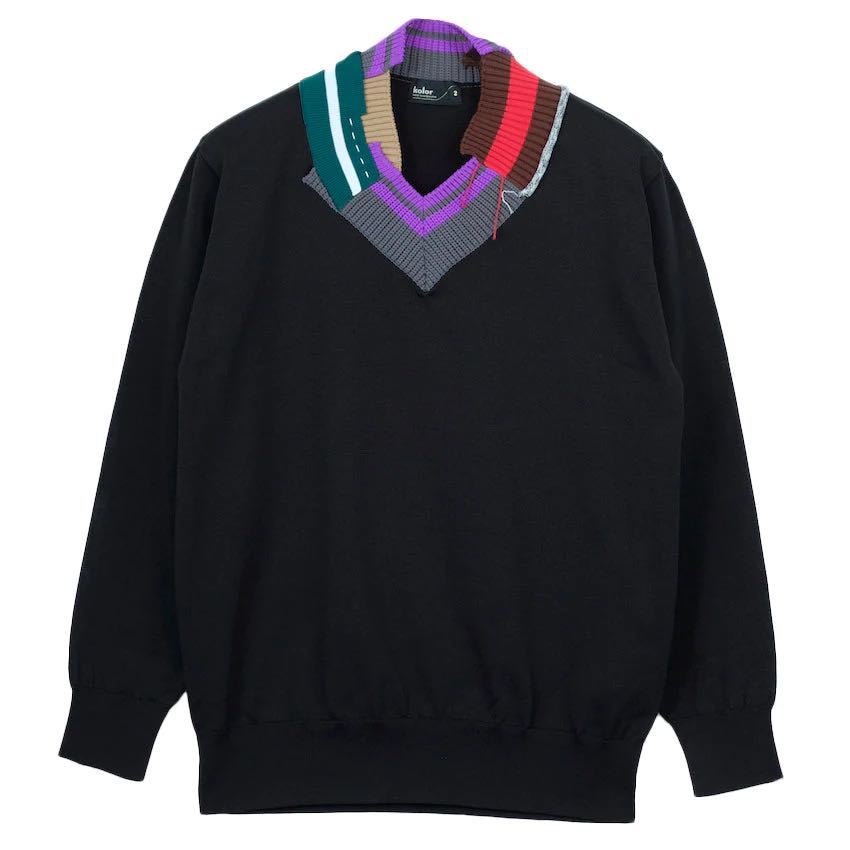 kolor Tilden Sweater 22SCM-N03301 black ニットセーター 新品未使用 