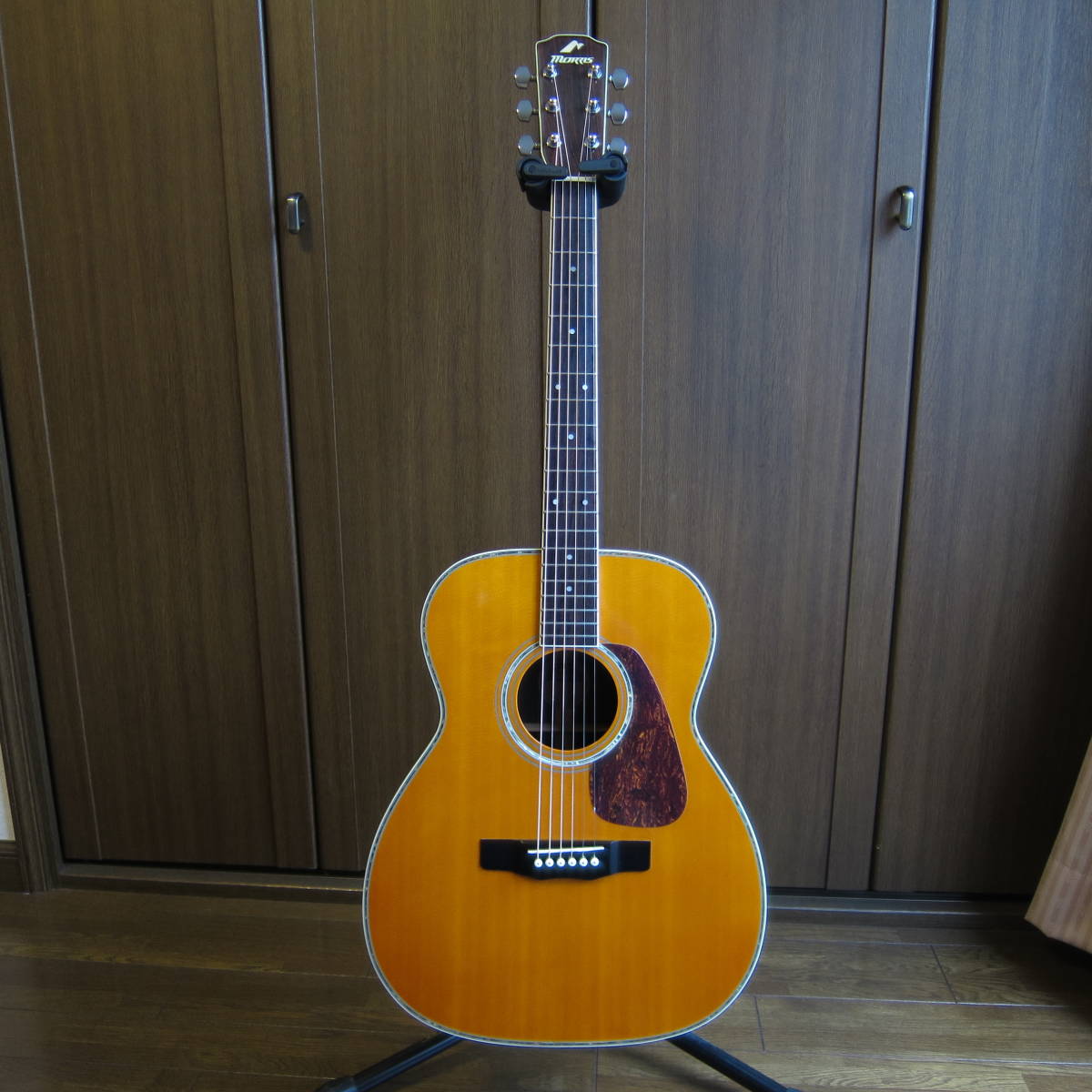 Morris MF-601 スプルース単板、ハカランダサイド、バック 日本製 モーリス mf-601 スプルース単板トップ ハカランダサイドバック