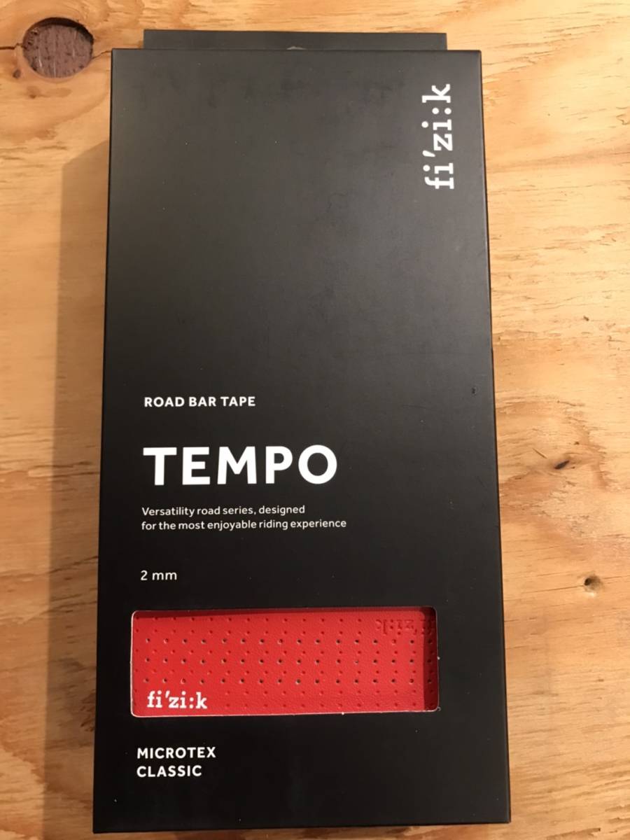 新品☆　 バーテープ　フィジーク fizik Tempo マイクロテックス クラシック　(2mm厚)　レッド_画像1