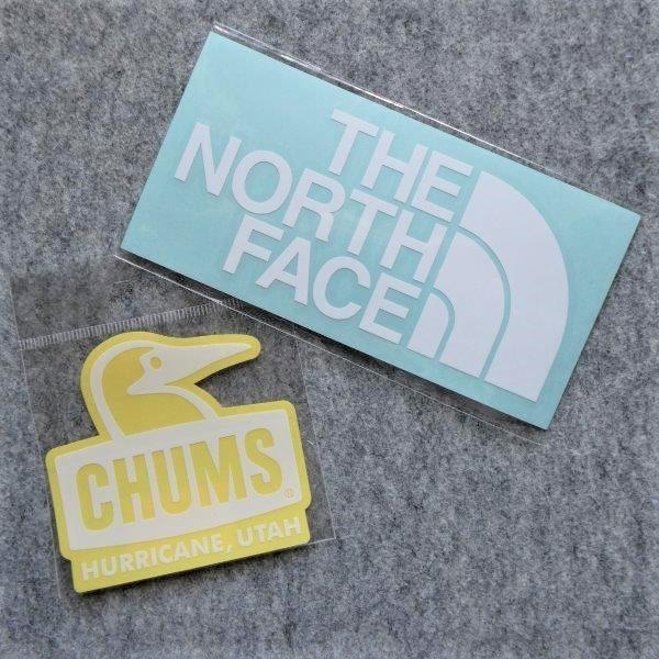 TNF CHUMS sticker NN32347 WH CH62-1124 WH new goods PVC material waterproof < 2 pieces set >