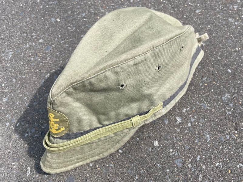 実物下士官用三種略帽 二号 未使用品 陸戦隊 日本軍 海軍 Japanese