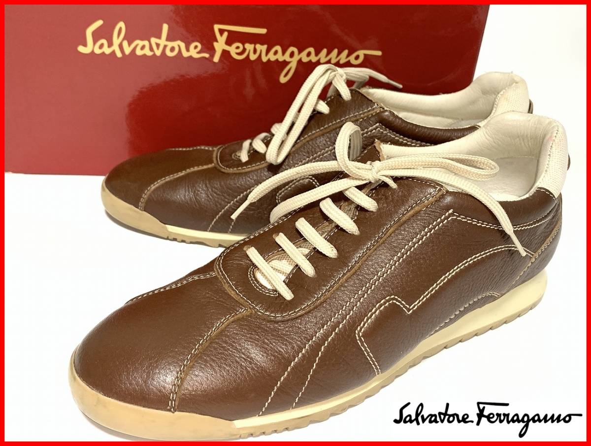 大人気新作 ソフトドレスシューズ メダリオン Ferragamo 7.5EE