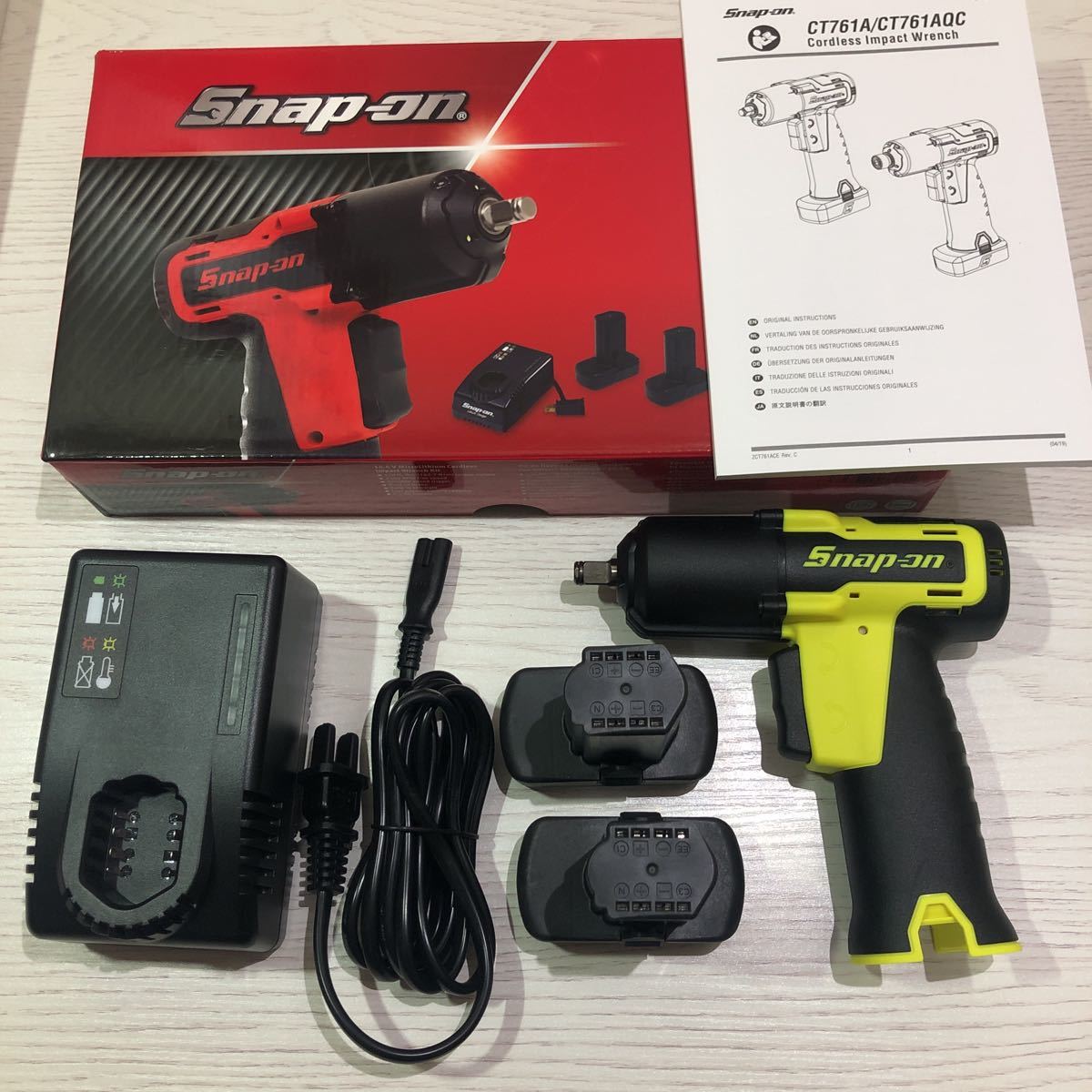 新品 スナップオン 充電式 電動インパクトセット CT761 snap on 14.4V