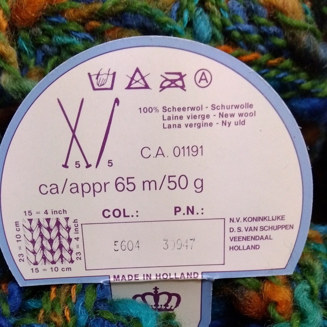 100%ウール羊毛多色段染めネップのある毛糸
