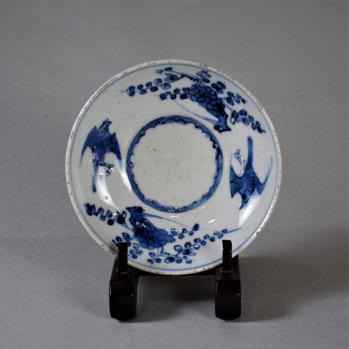 中国古美術品 古染付花鳥文皿 Yahoo!オークション - 【A-00164】古染付花鳥文皿【中国美術】