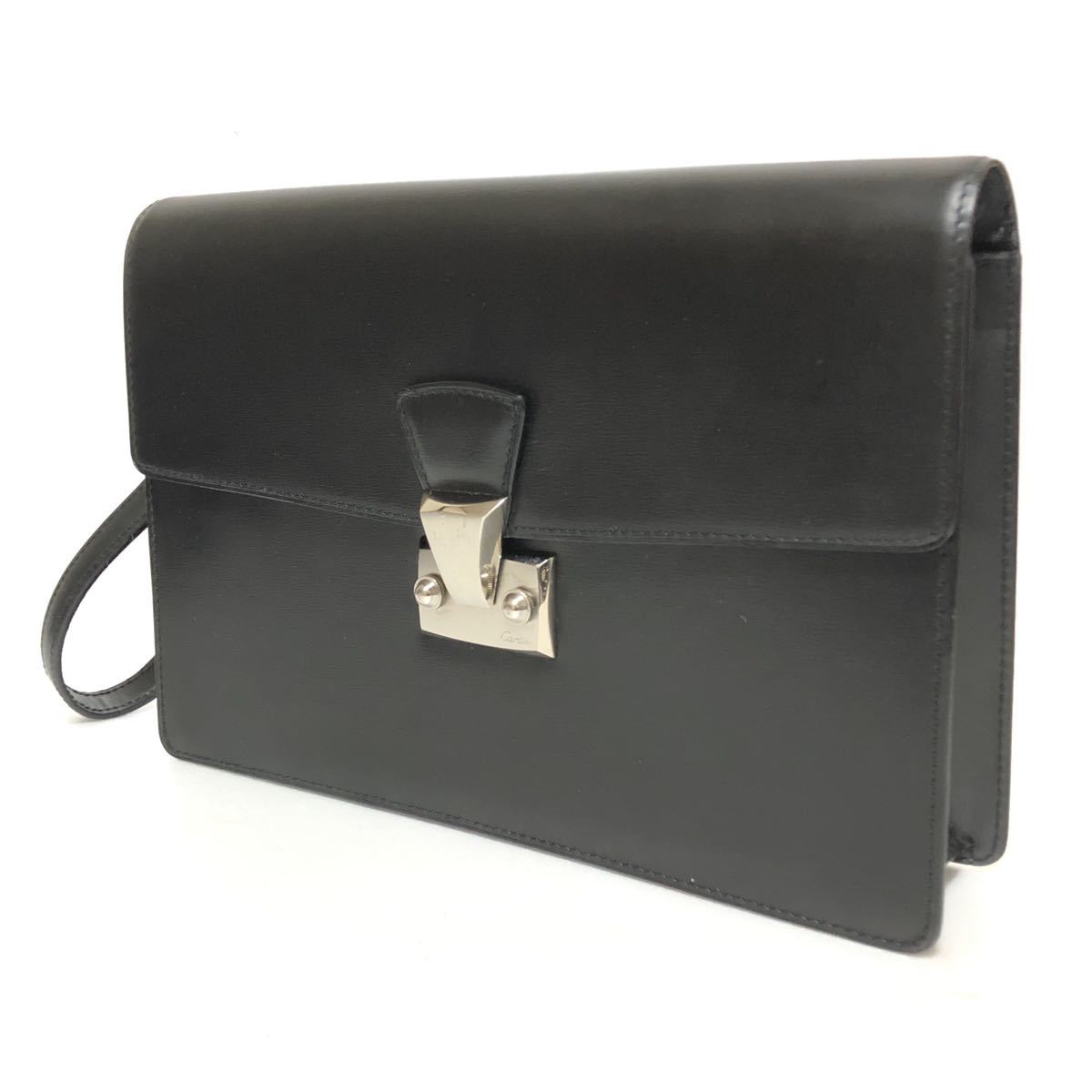 ヤフオク! - カルティエ Cartier パシャ セカンドバッグ レザー...