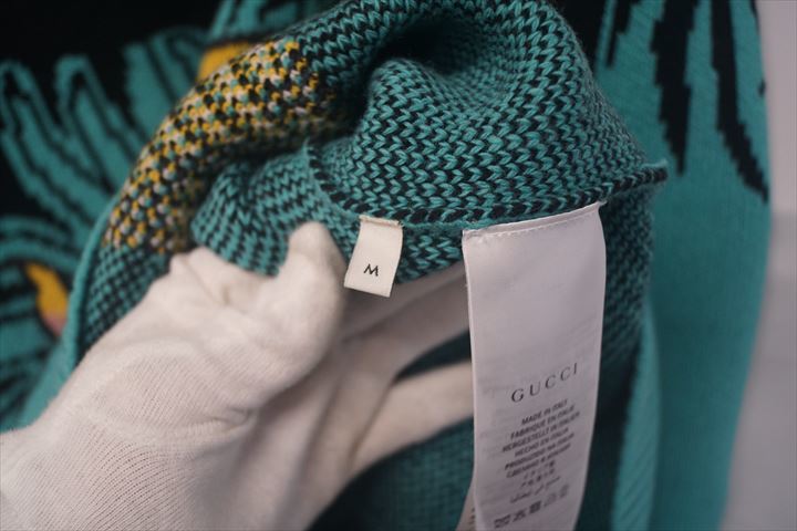 ◇ 美品 GUCCI / グッチ トラ柄 GUCCY クルーネック ニット 【 サイズ