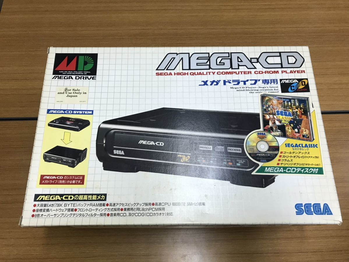 24 SEGA MEGA-CD セガ メガCD メガドライブ専用 未使用 保管品[20221030]の画像1