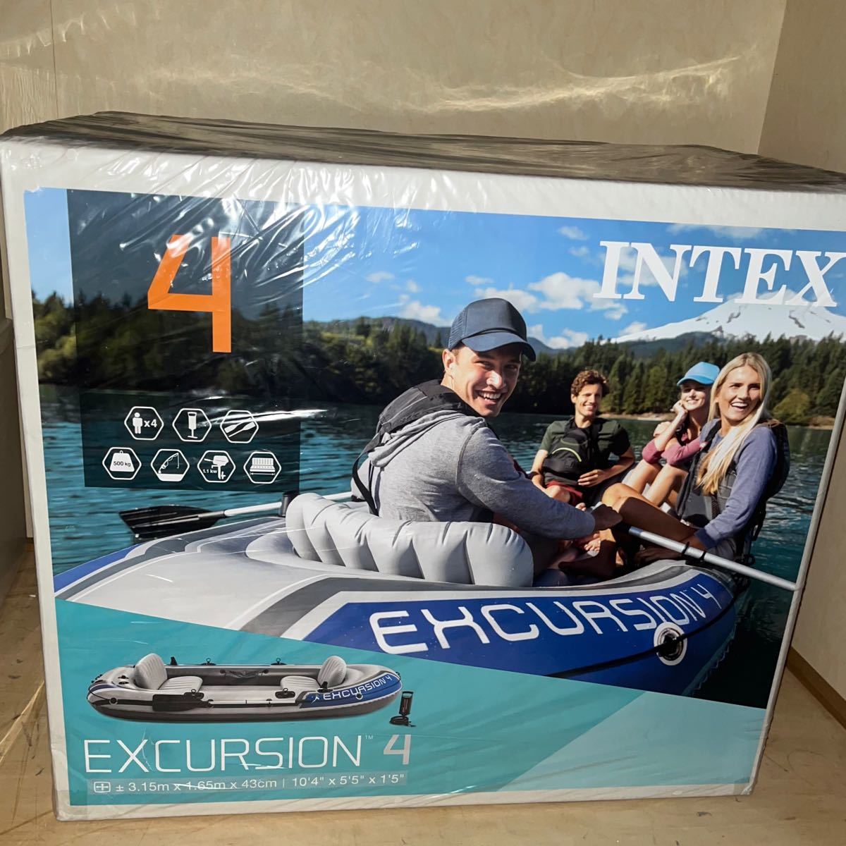 ☆未使用品☆未開封品☆INTEX インテックス ☆EXCURSION4☆ ゴムボート ...