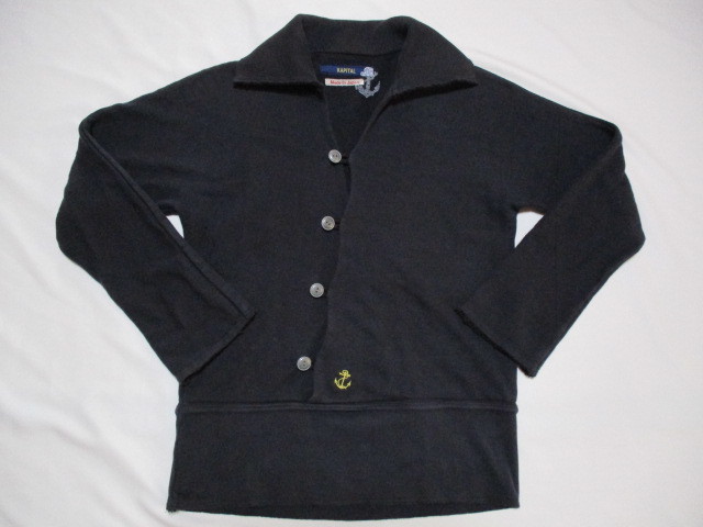 KAPITAL キャピタル NAVY スウェット 紺 XS