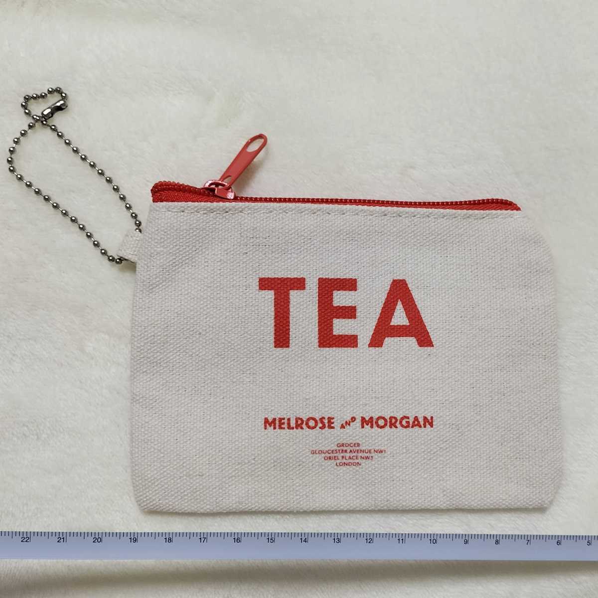 未使用 MELROSE AND MORGAN メルローズアンドモーガン ポーチ コインケース パスケース tea ファッション 小物 雑貨 オシャレ_画像1