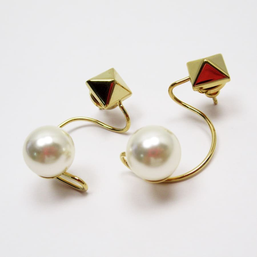 VALENTINO GARAVANI ヴァレンティノ ガラヴァーニ ピアス 金属素材x