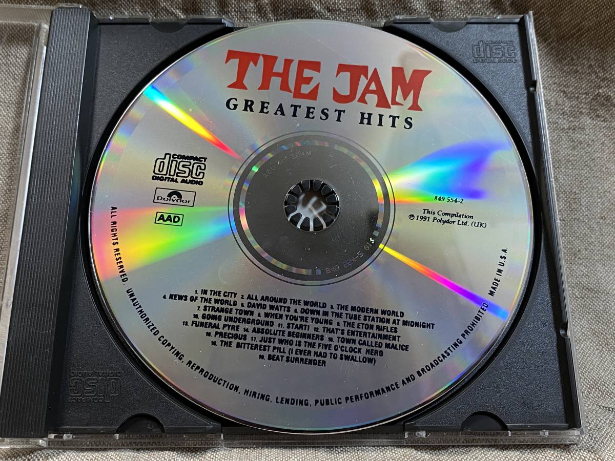 THE JAM - GREATEST HITS フルシルバー USA刻印 初期US盤_画像3