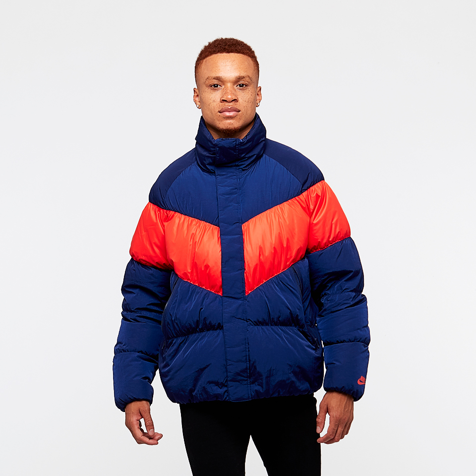 定価220ドル サイズL ナイキ ダウンフィルジャケット ブルーレッド　NSW NIKE DOWNFILL JACKET BLUE VOID_画像7