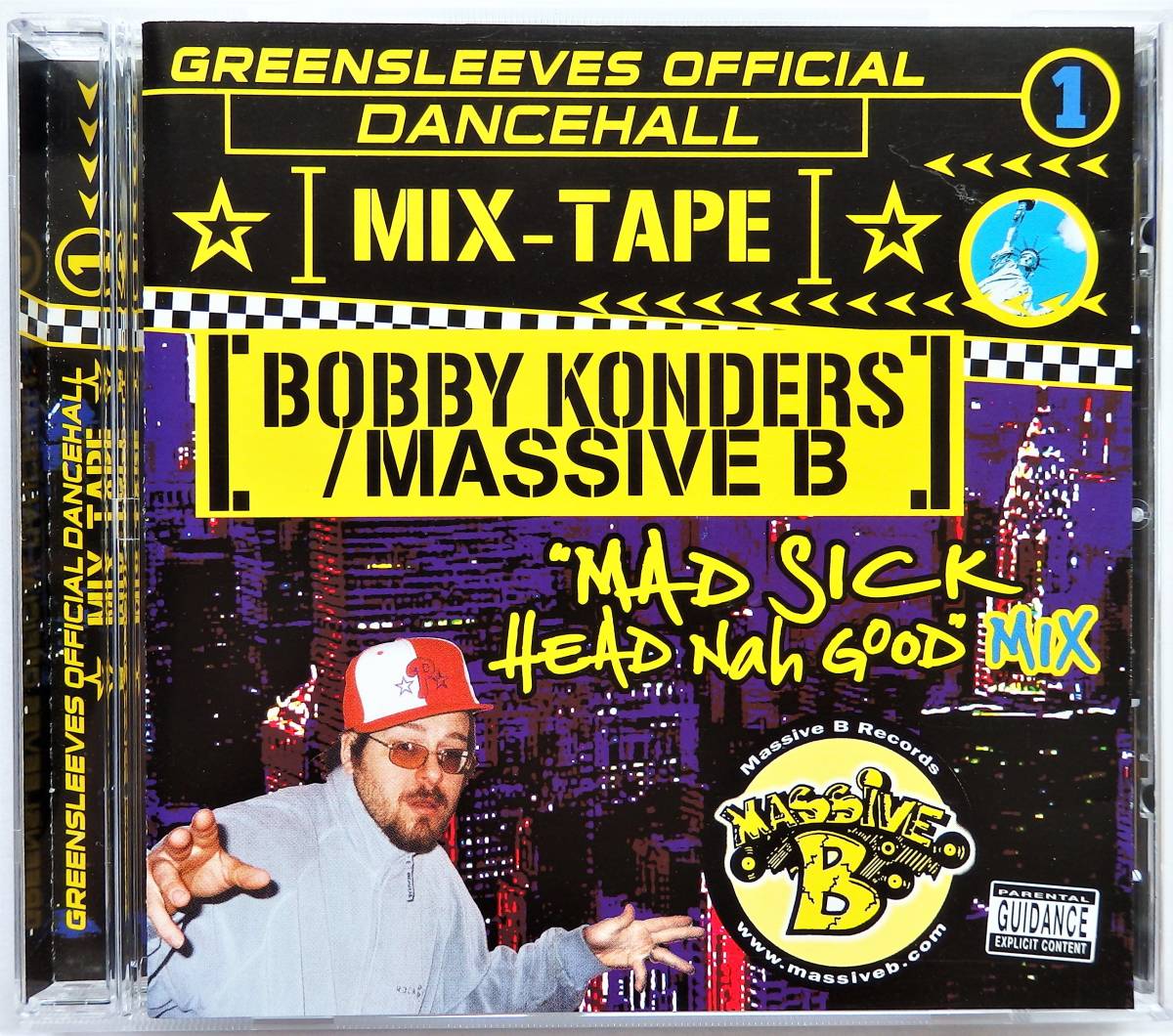 【2003年ダンスホールレゲエMix CD】BOBBY KONDERS / Greensleeves Official Dancehall Mix-Tape 1"Mad Sick Head Nah Giid" Mixの画像1
