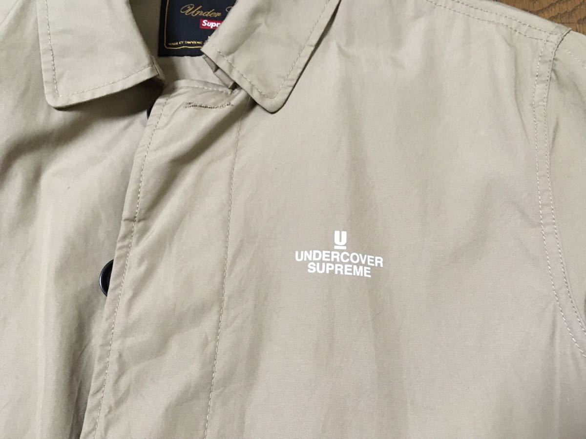 supreme undercover trench coat black jacket anarchy logo アンダー
