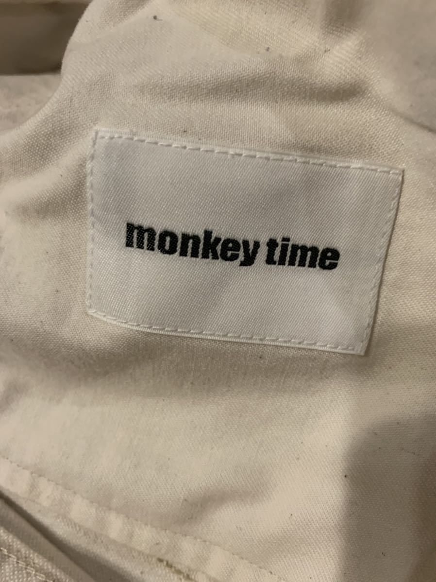 monkey time 刺繍 ワークパンツ ヒッピー 70年代風 チノパン 古着 モンキータイム