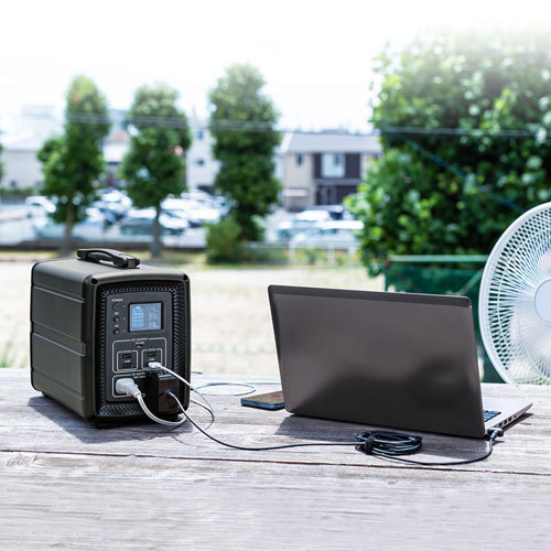 ポータブル電源(500Wh) 正弦波AC300W出力、USB PD最大60W USB Type-C
