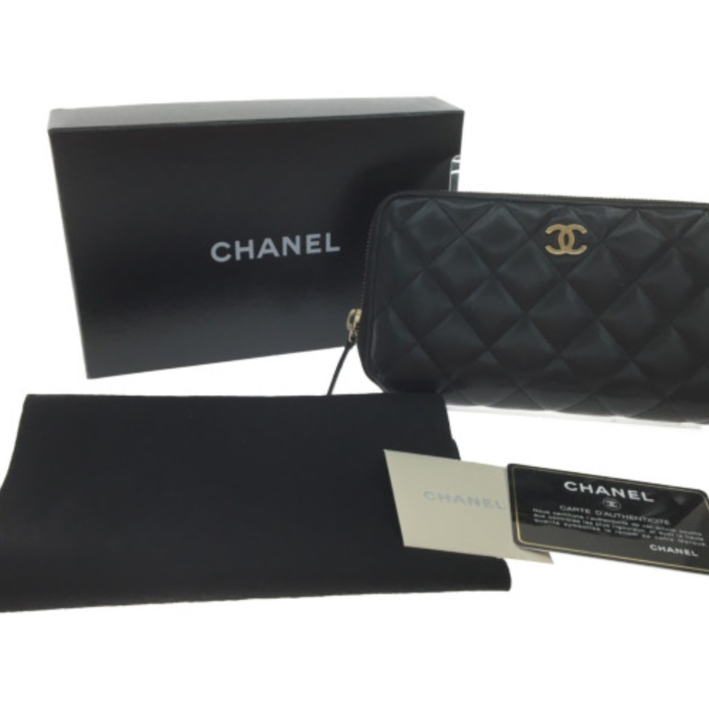 ▽▽ CHANEL シャネル 長財布 ラウンドファスナー マトラッセ ココ