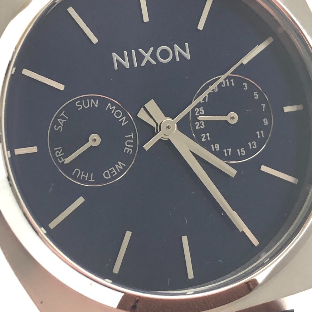 NIXON ニクソン 腕時計 リストウォッチ クォーツ NO EXCUSES TIME TELLER DELUXE LEATHER 箱・取説付 やや傷や汚れあり 4