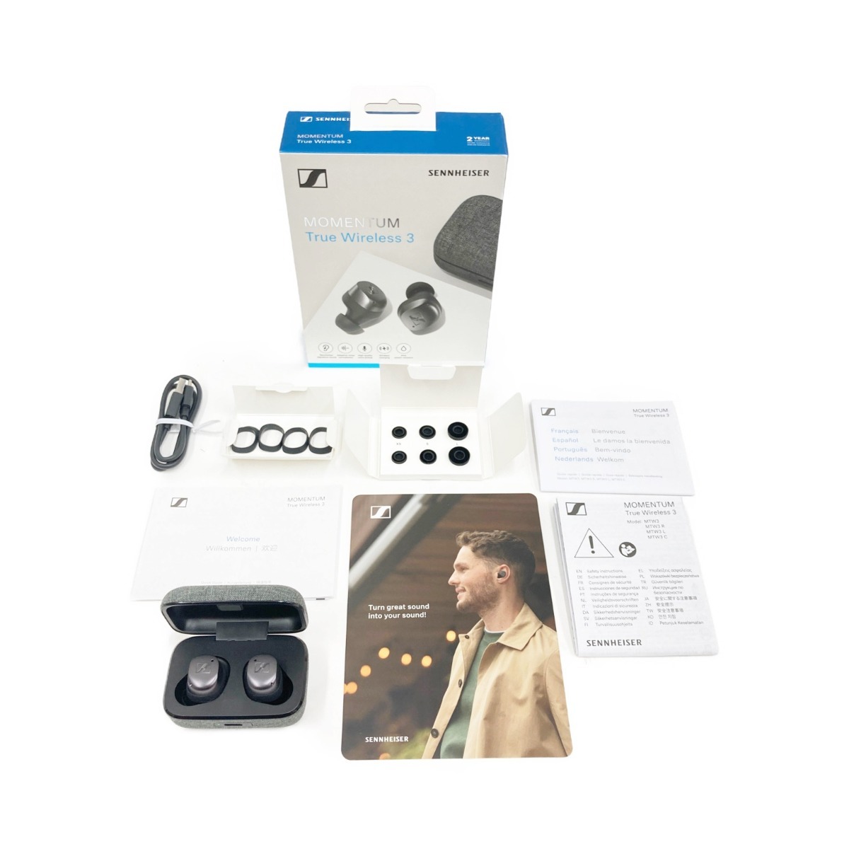 〇〇 Sennheiser Zenheiser Bluetooth Wireless Earphone Impleum True Wireless 3