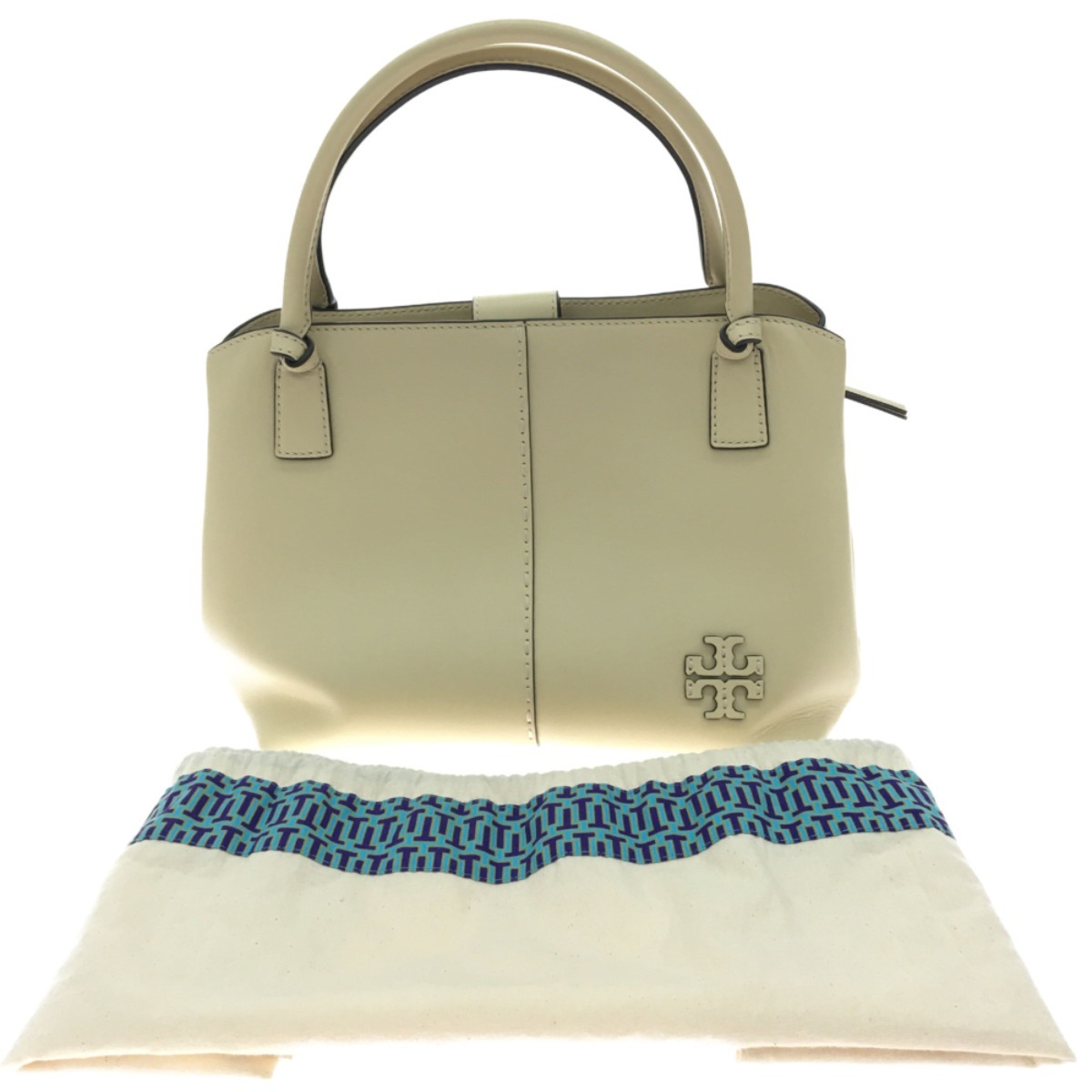 ▼▼ TORY BURCH ショルダー付きハンドバッグ マックグロー 82115 バターミルク 目立った傷や汚れなし_画像1