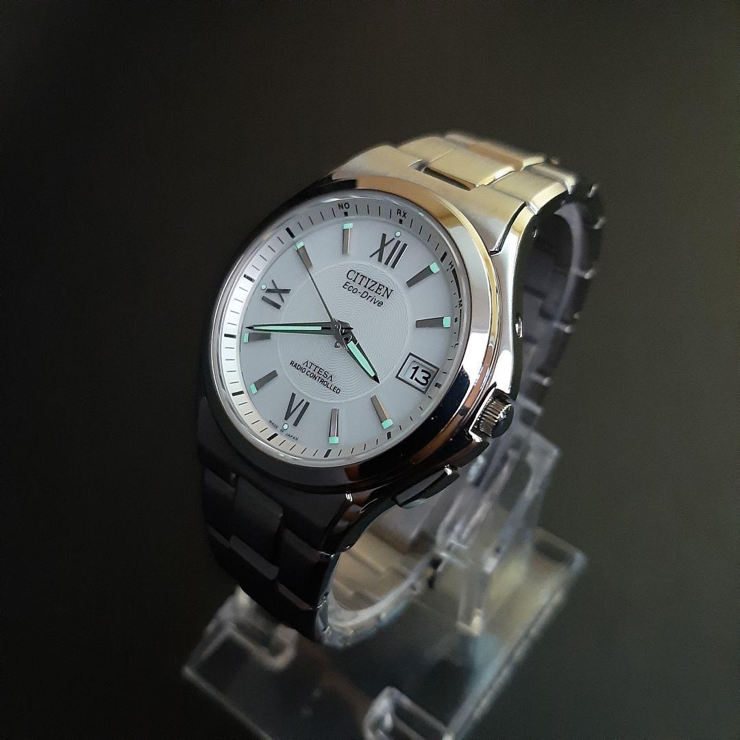 美品【稼働品】CITIZEN シチズン アテッサ H110 メンズ時計 ソーラー