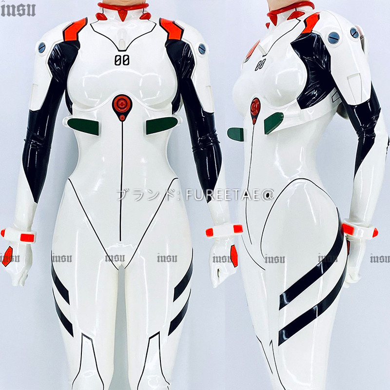 2022美品！ 新世紀エヴァンゲリオン 綾波レイ ラテックス コスプレ衣装 セット 仮装 変装 道具/靴/ウィッグ 別売り cosplay